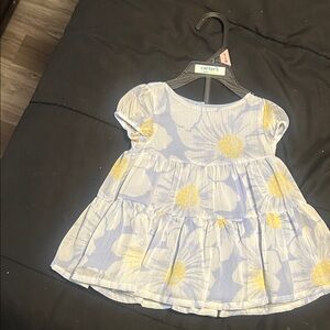 Carter's Blue Dress with Yellow Floral Design
